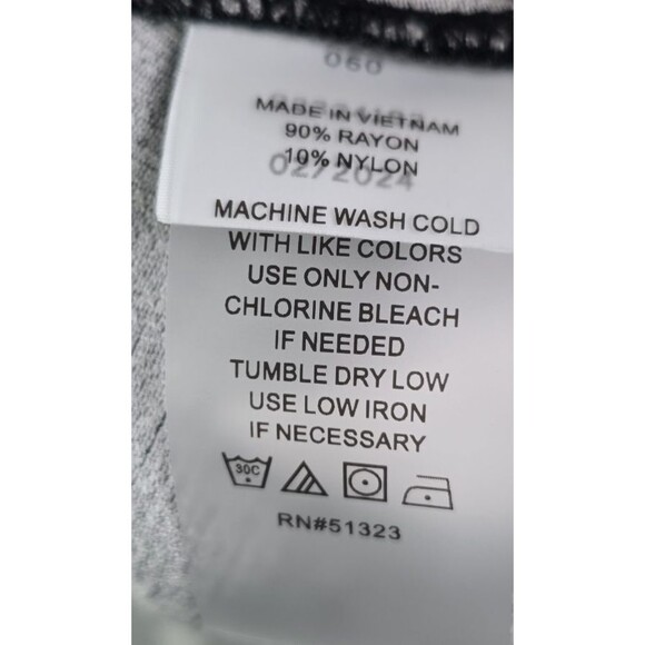 Vince Camuto Black White Abstract Print Tiered Sleeve Blouse Size 3X - Picture 11 of 13